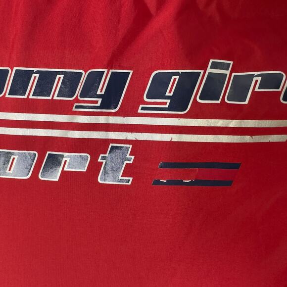Vintage Tommy Hilfiger Girl Sport Women's‎ Medium Jacket Windbreaker Red Y2K - Picture 7 of 9